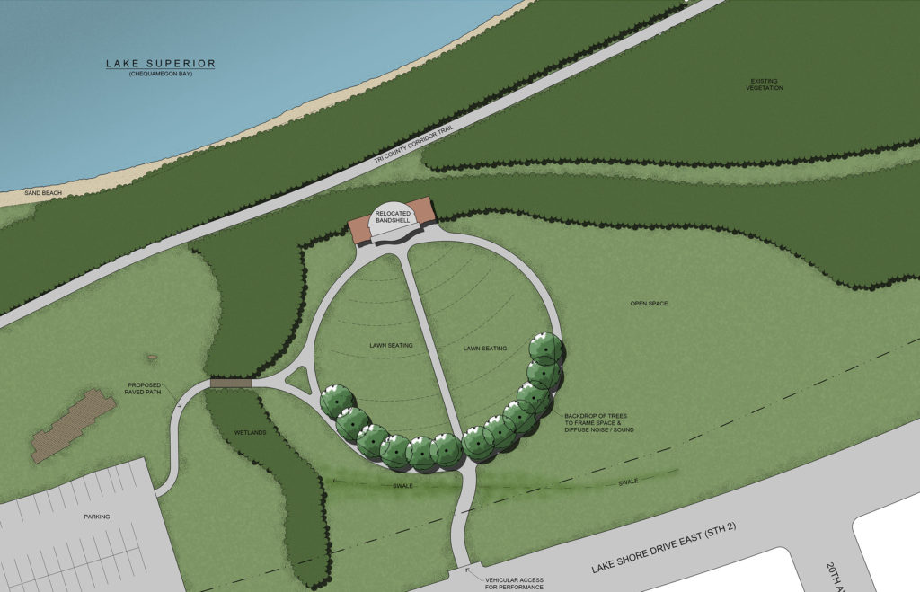 Bayview Park Bandshell Relocation Site Plan