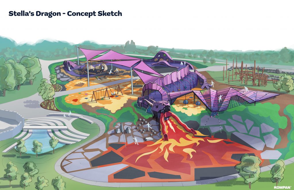 Stella's Playground Rendering - Courtesy of KOMPAN
